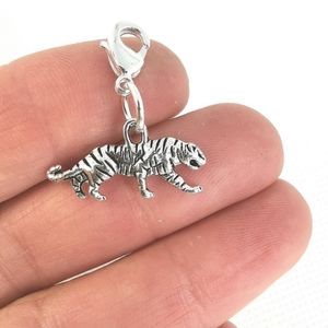 Clip On tiger charms planner charms clipon bracelet charms Zipper pull